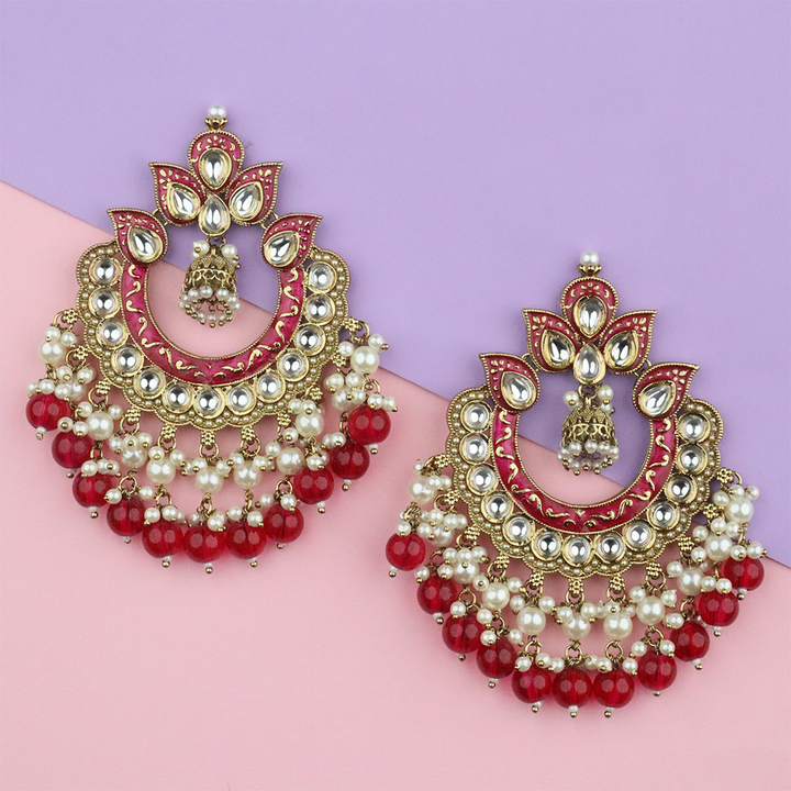 Long Brass Earring P4412