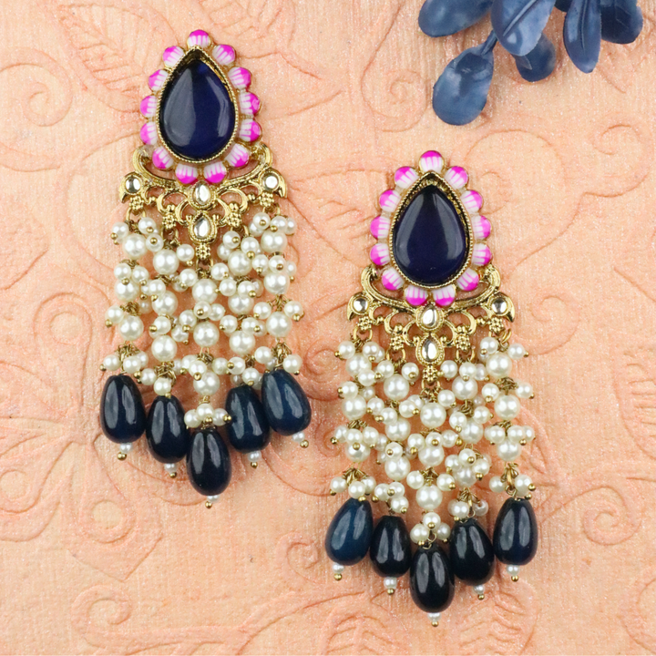 Long Brass Earring P4205