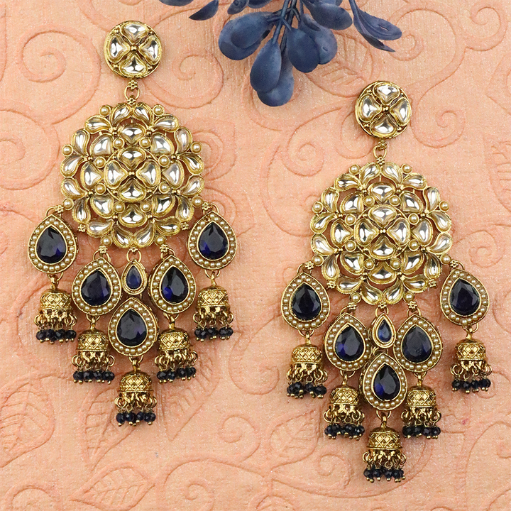 Long Brass Earring P4233