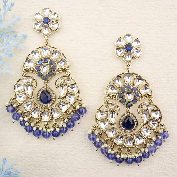 Long Brass Earring P4339