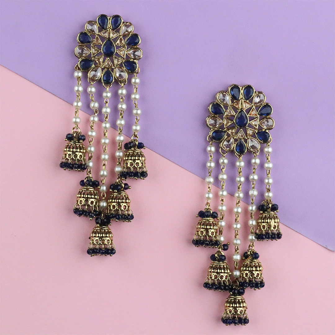 Long Brass Earring P0001