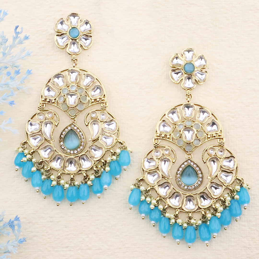 Long Brass Earring P4339