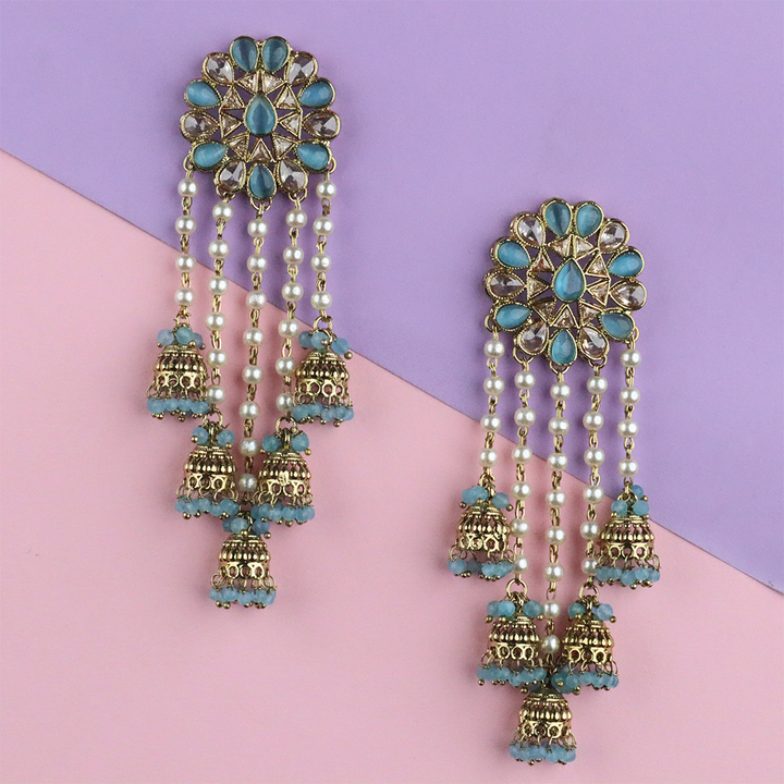 Long Brass Earring P0001