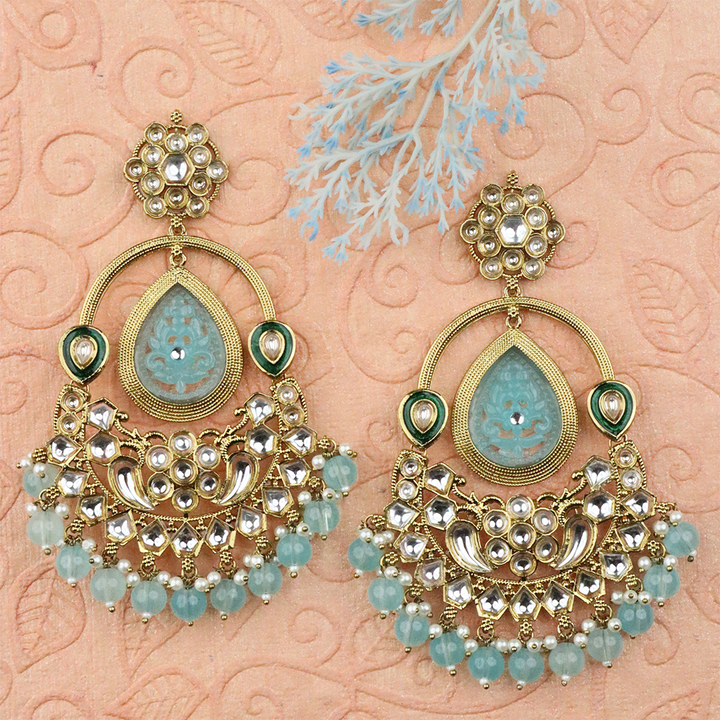 Long Brass Earring P4267