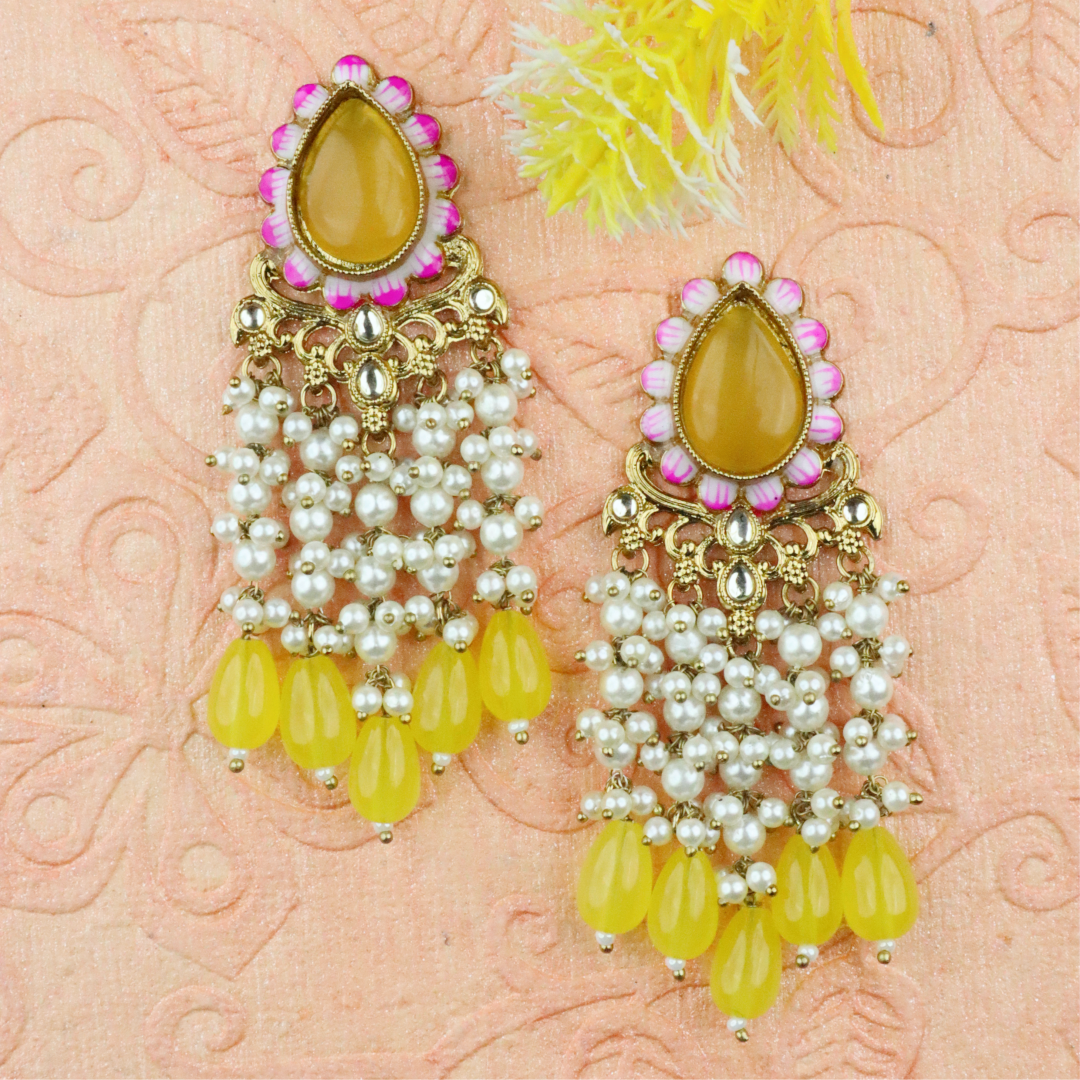 Long Brass Earring P4205