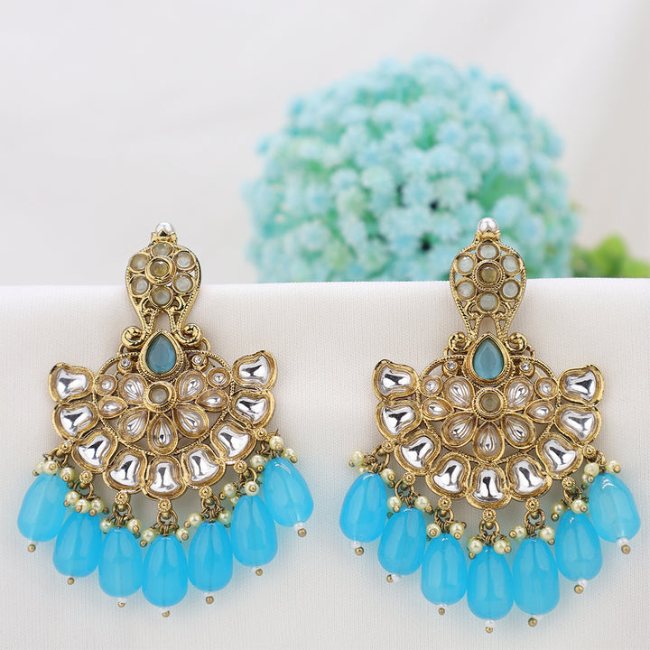 Short Brass Earring P4459