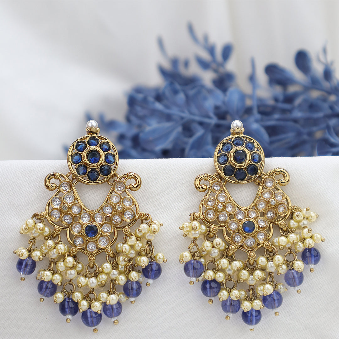 Short Brass Earring P4455