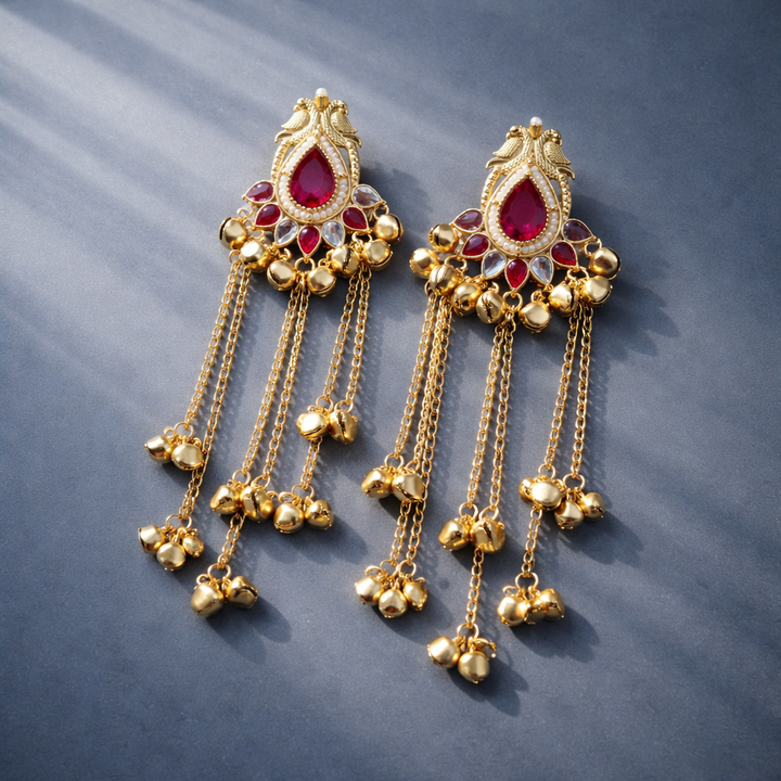 Kashmiri Sapphire Drop Earrings