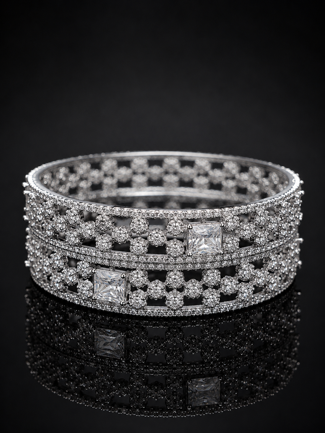 Regal  American Diamond Bangle Set