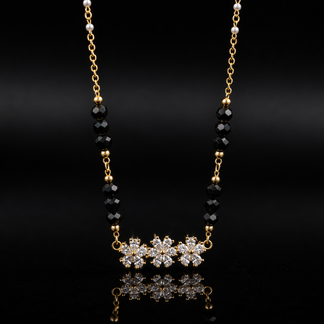Floral Diamond Style Mangalsutra