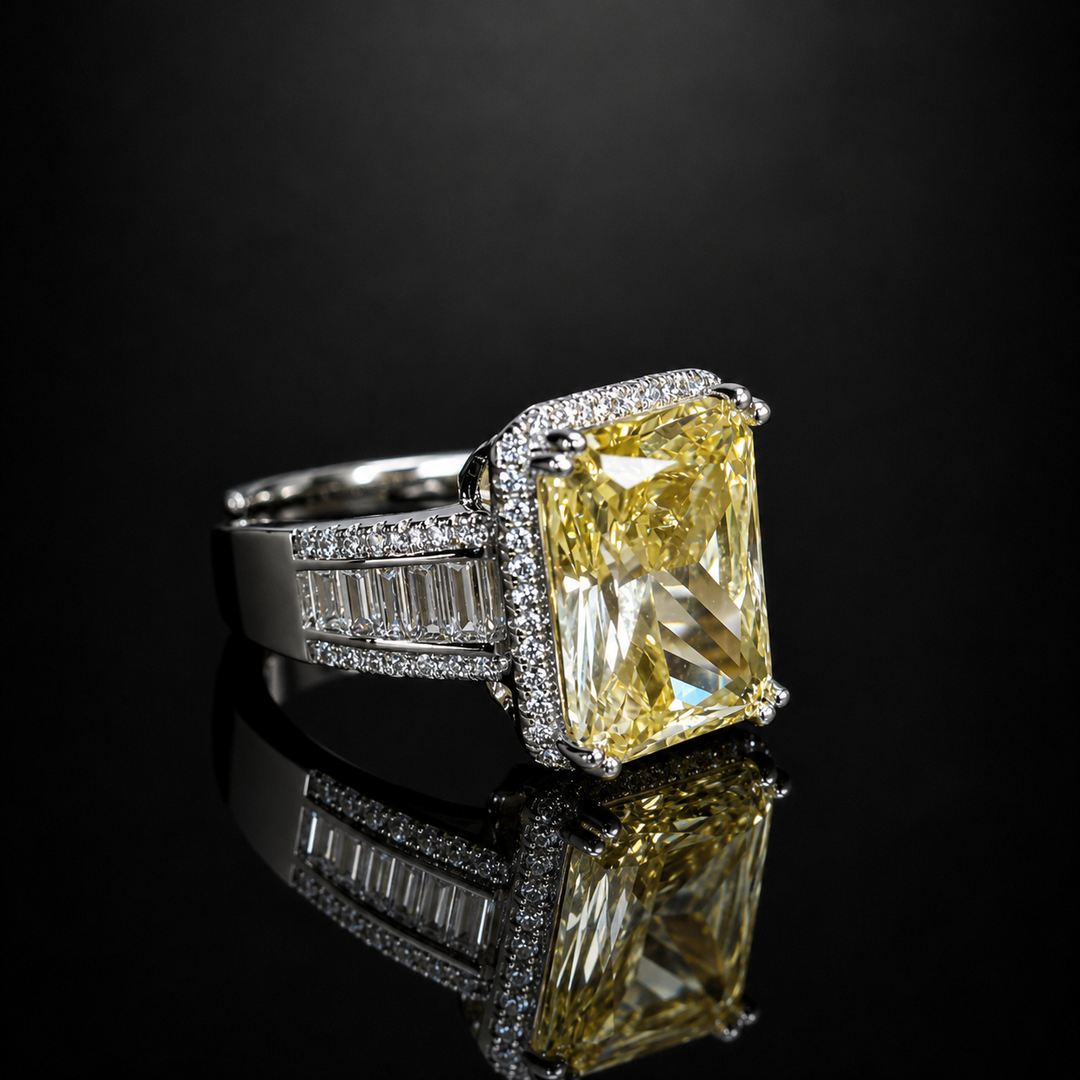 Emerald Majesty Cocktail Rings