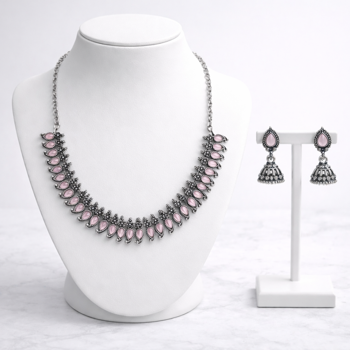 Ethnic Stone Necklace Set