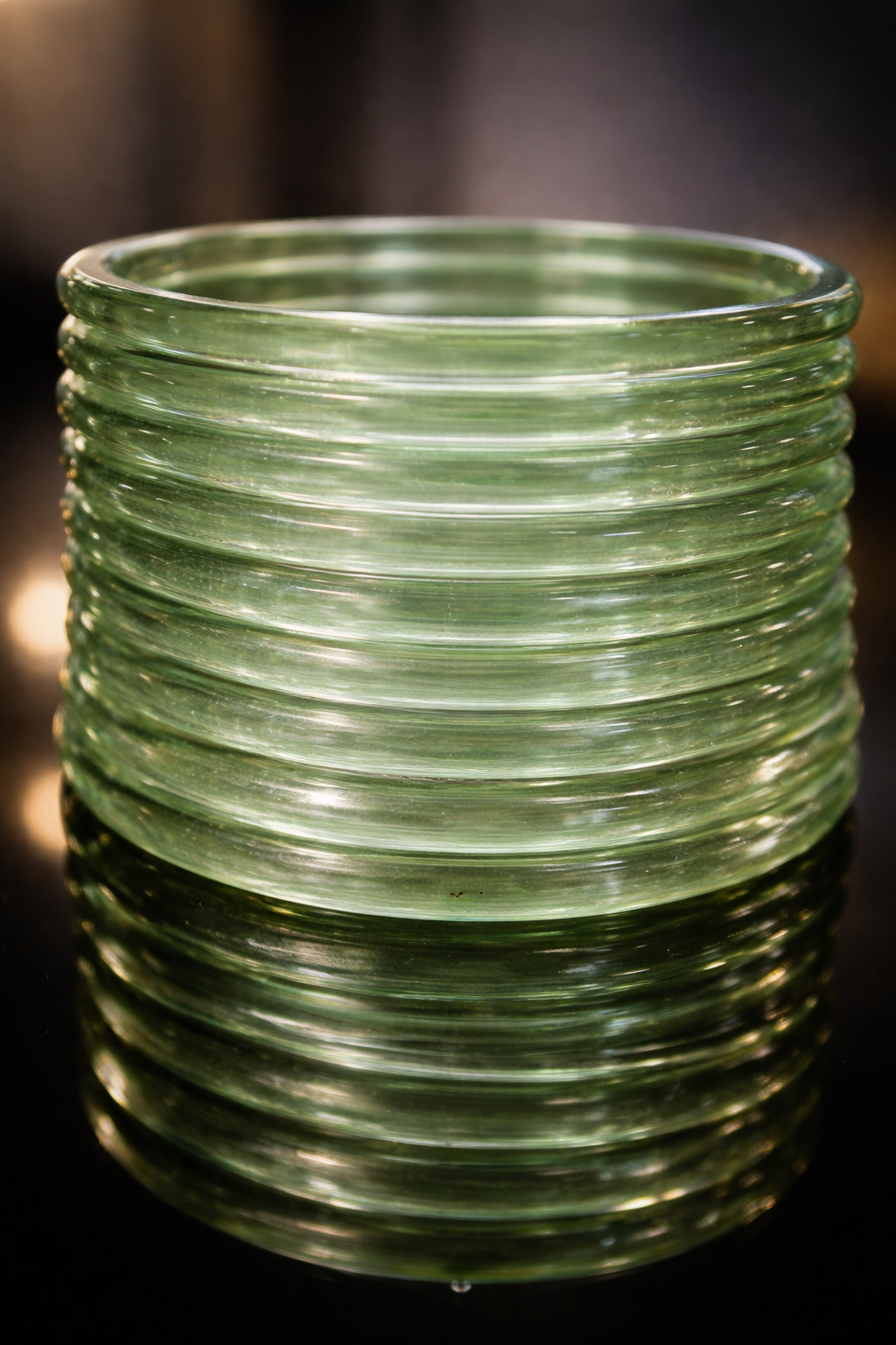 Pista Green Glass Bangle Set