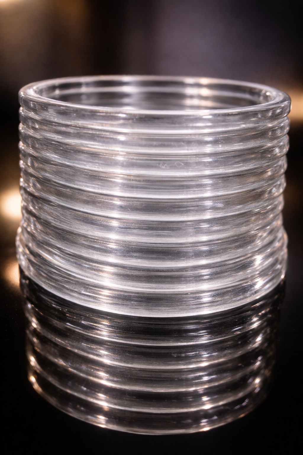 Grey Glass Bangle Set