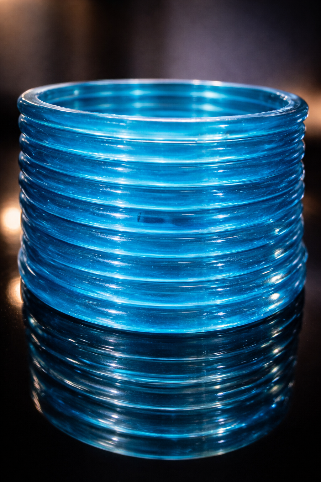 Firozi Glass Bangle Set