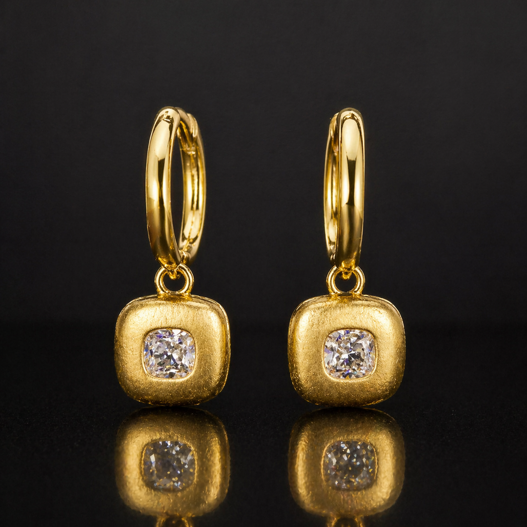 Minimal Square  Hoop Earrings