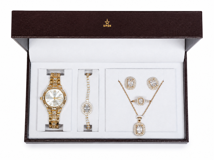 Luxury Crystal Jewelry Gift Box Set