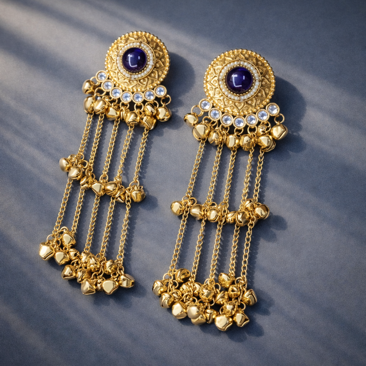 Kashmiri Bell Drop Earrings
