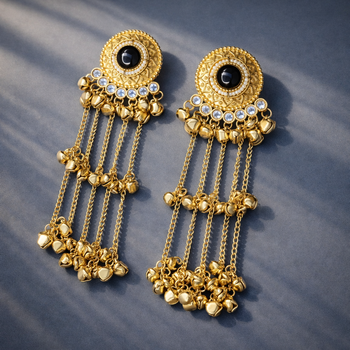 Kashmiri Bell Drop Earrings
