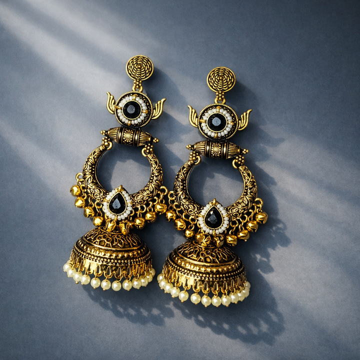 Kashmiri Pearl Jhumka
