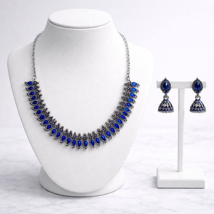 Ethnic Stone Necklace Set