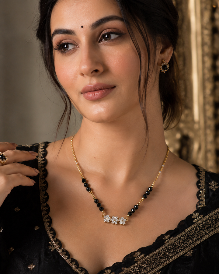 Floral Diamond Style Mangalsutra