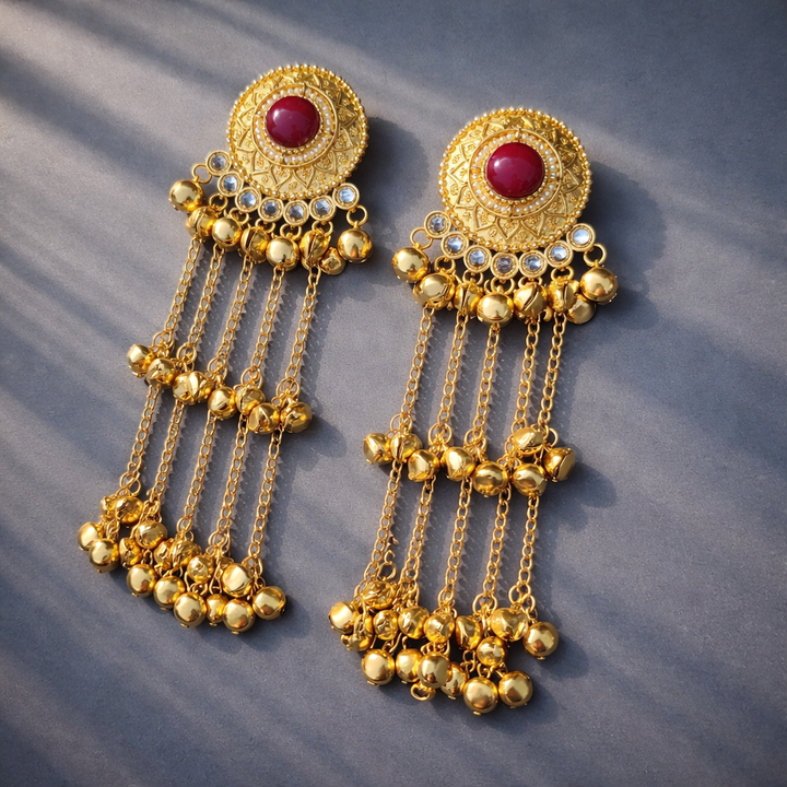 Kashmiri Bell Drop Earrings
