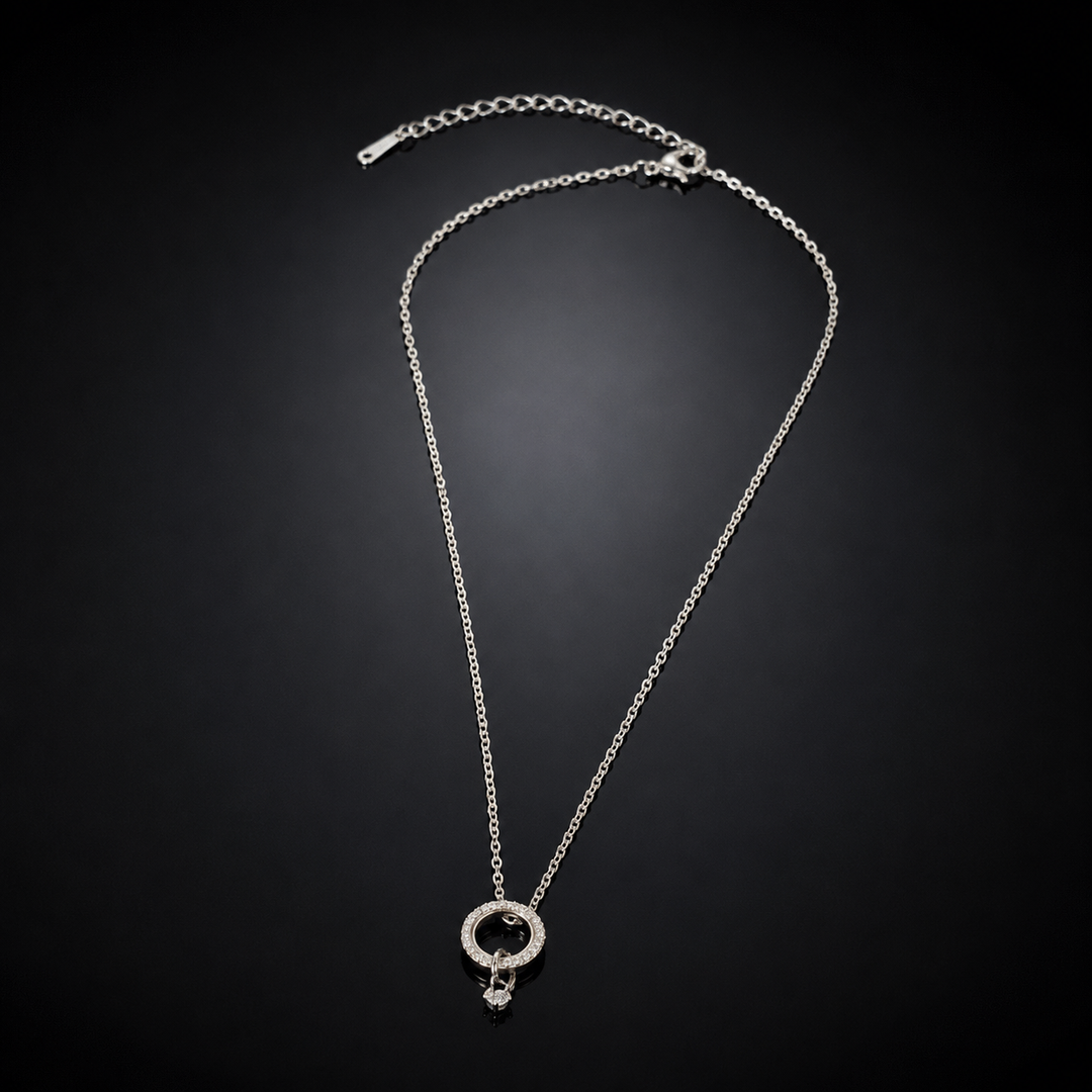 Eternal Circle Charm Pendant Necklace