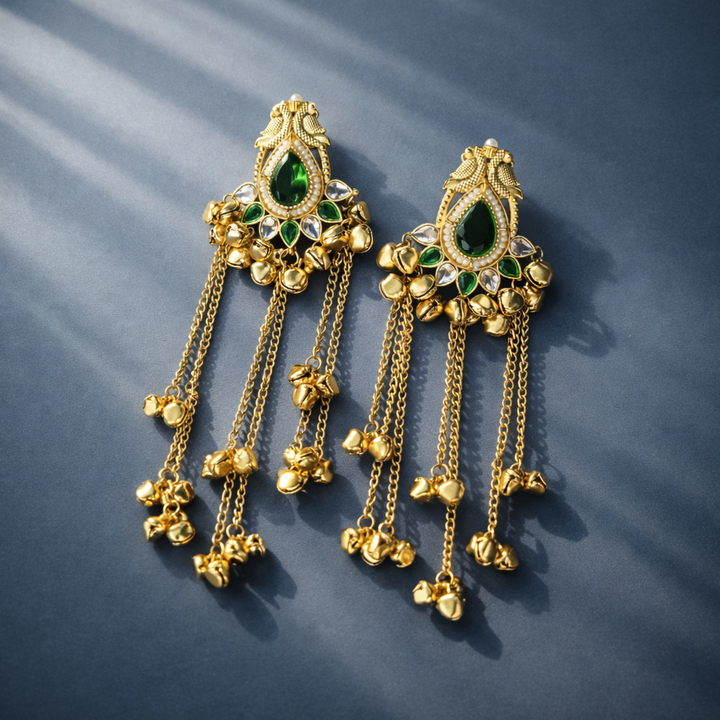 Kashmiri Sapphire Drop Earrings
