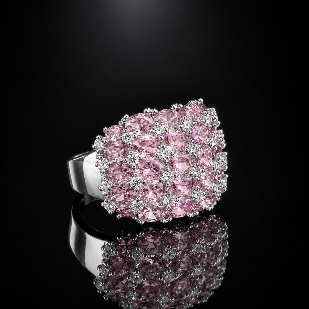 Crystal Cluster Rings