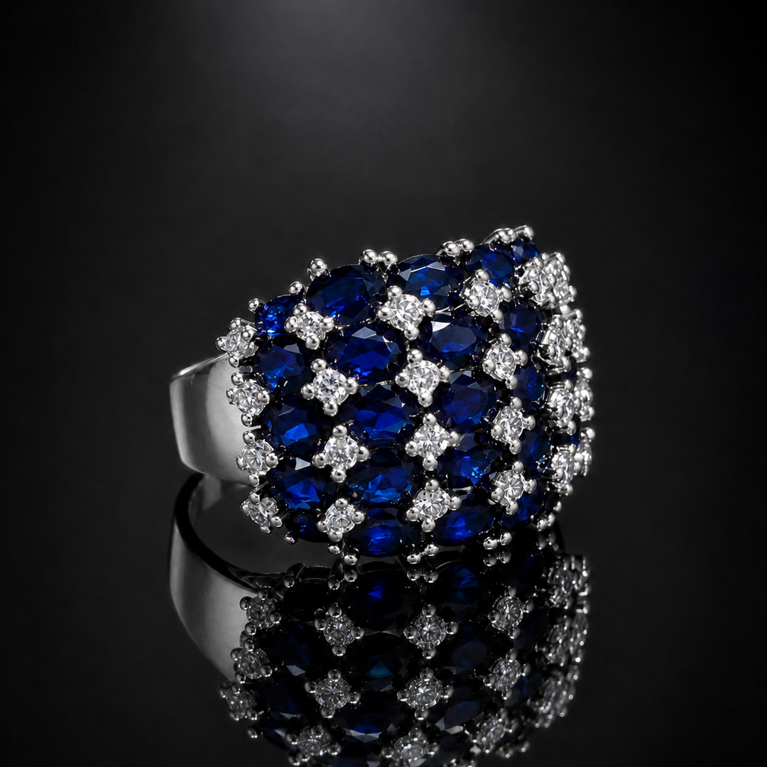 Crystal Cluster Rings