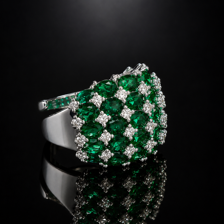 Crystal Cluster Rings