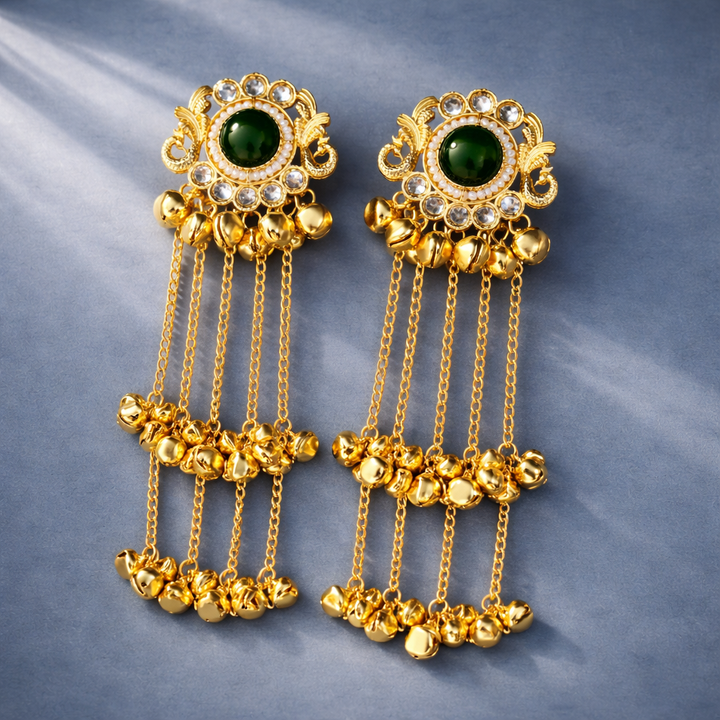Kashmiri Festive Chain Earrings