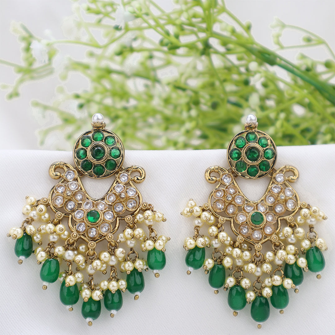 Short Brass Earring P4455