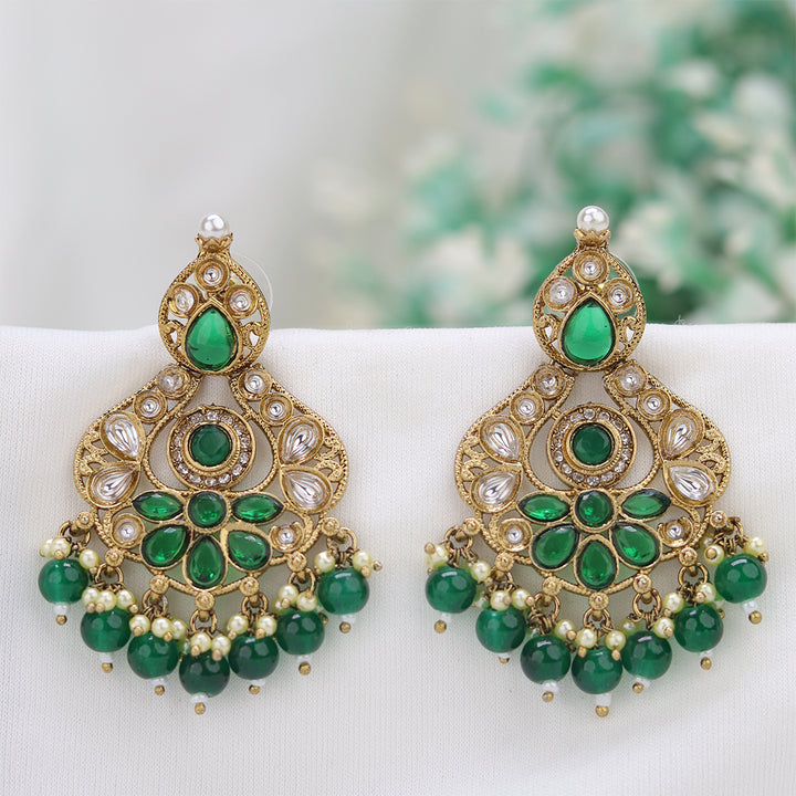 Short Brass Earring P4497