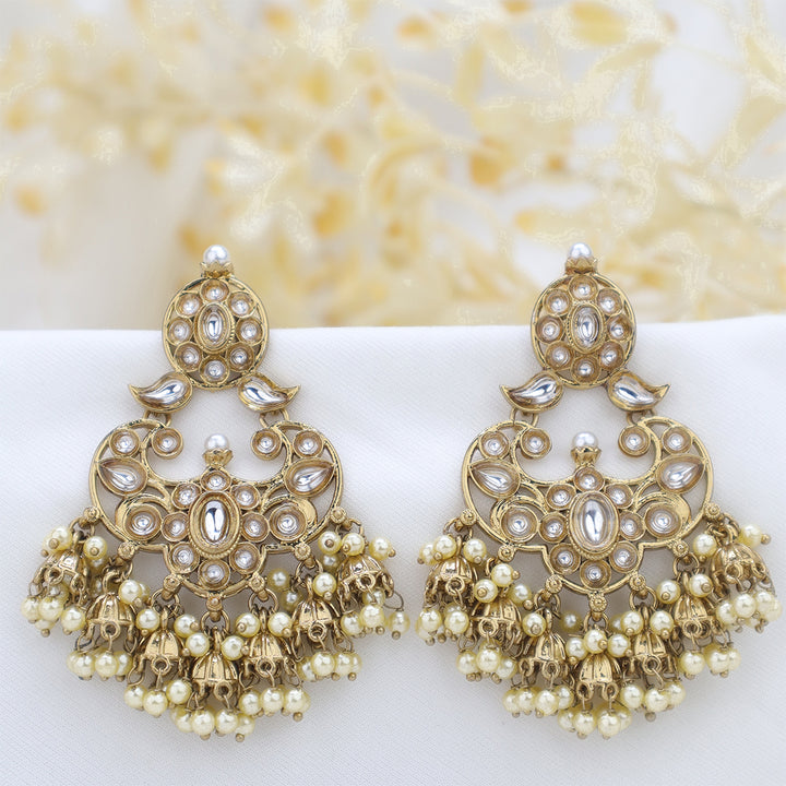 Short Brass Earring P4460