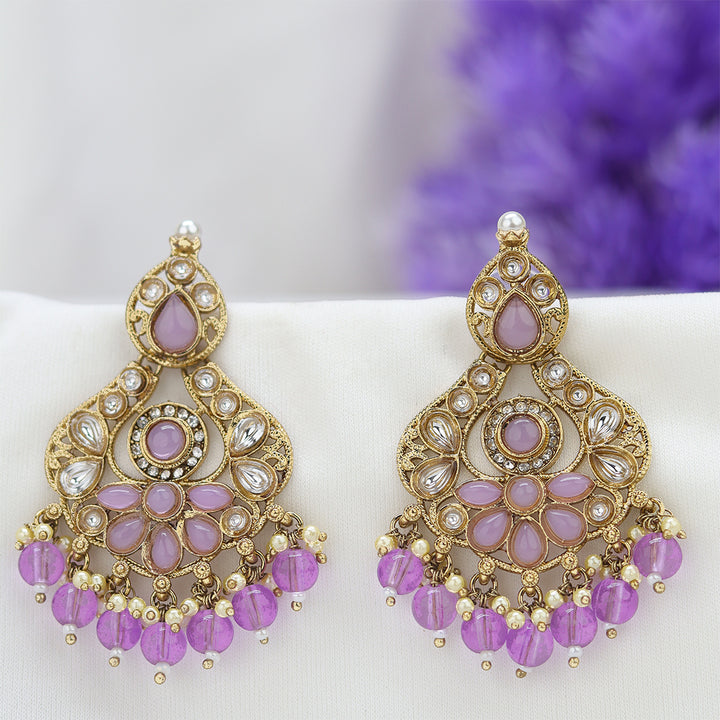 Short Brass Earring P4497