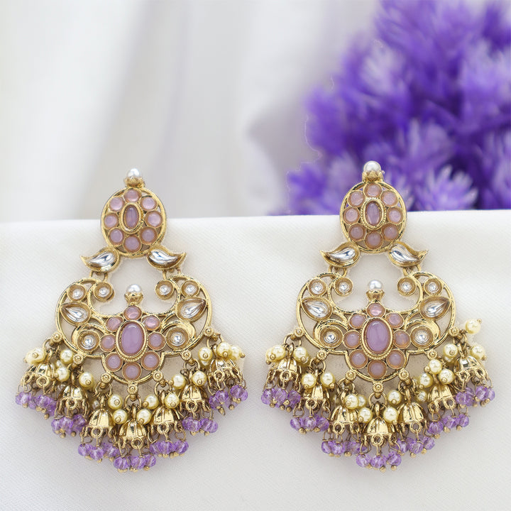 Short Brass Earring P4460