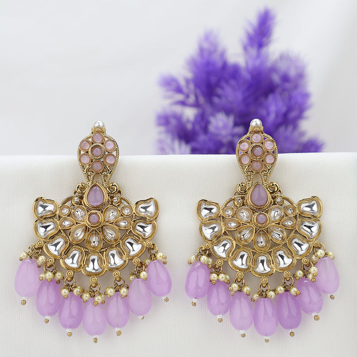 Short Brass Earring P4459