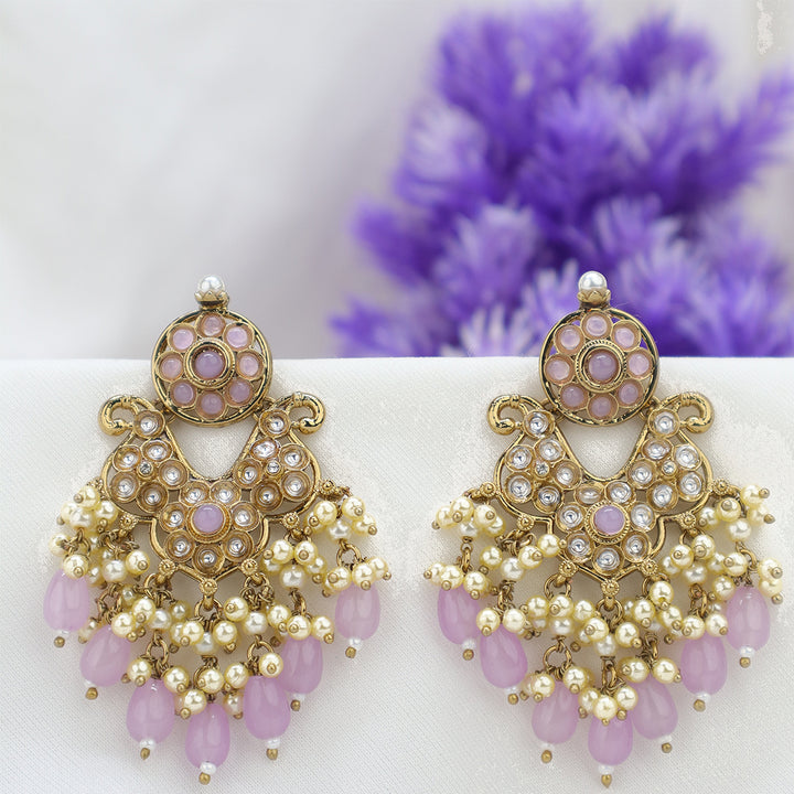 Short Brass Earring P4455