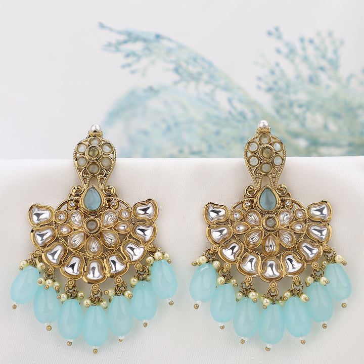 Short Brass Earring P4459