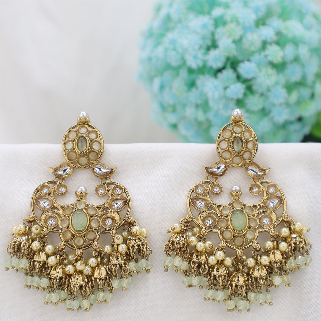 Short Brass Earring P4460
