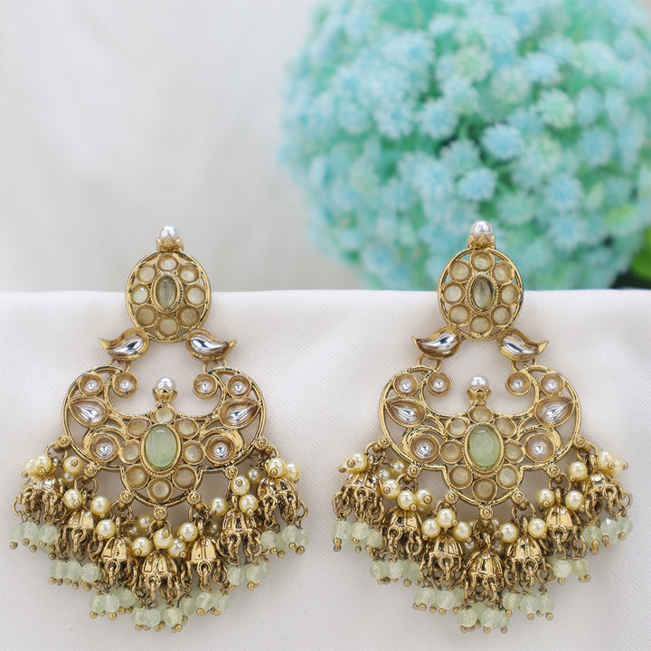 Short Brass Earring P4460