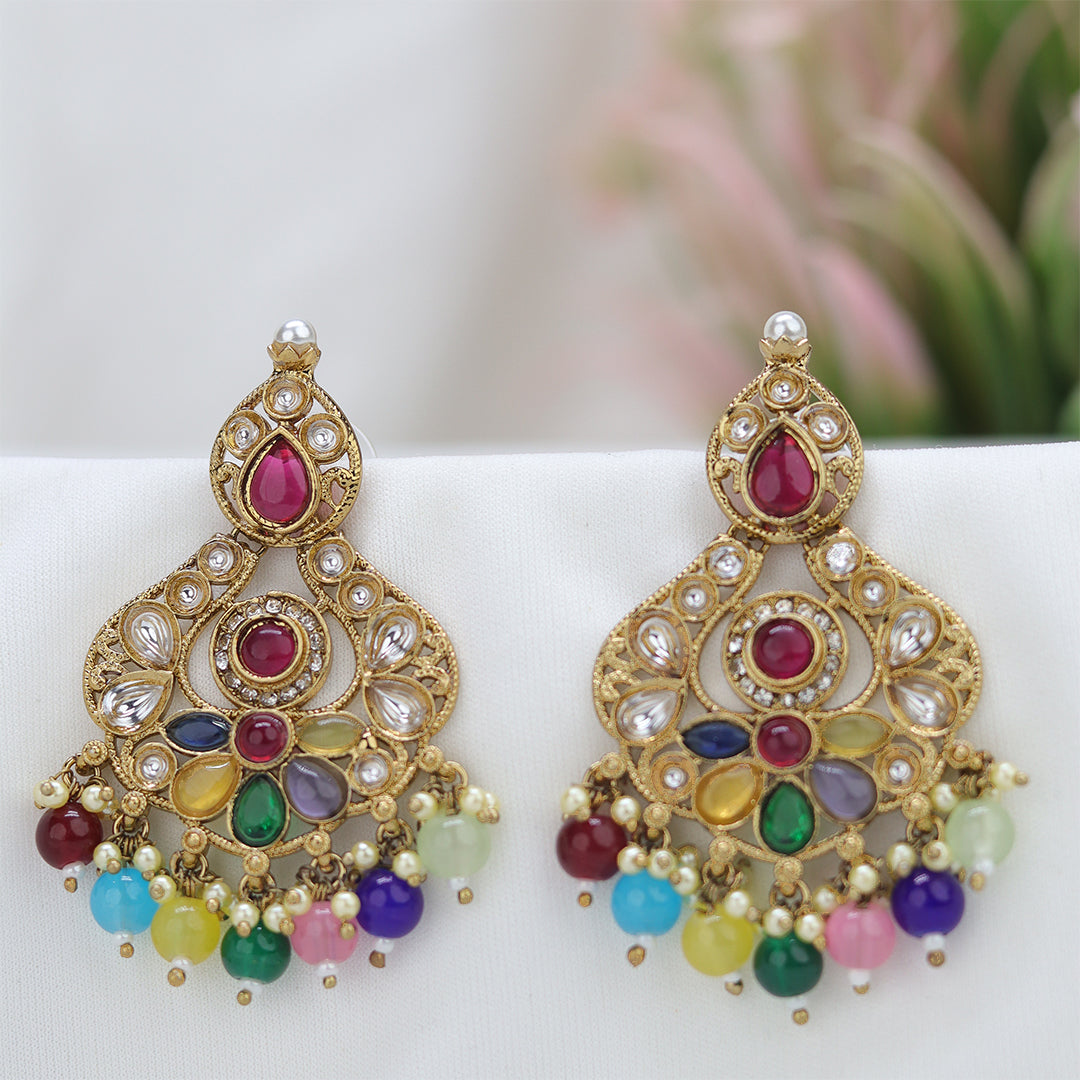 Short Brass Earring P4497