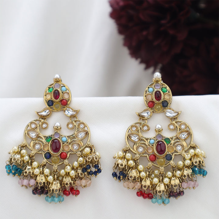 Short Brass Earring P4460