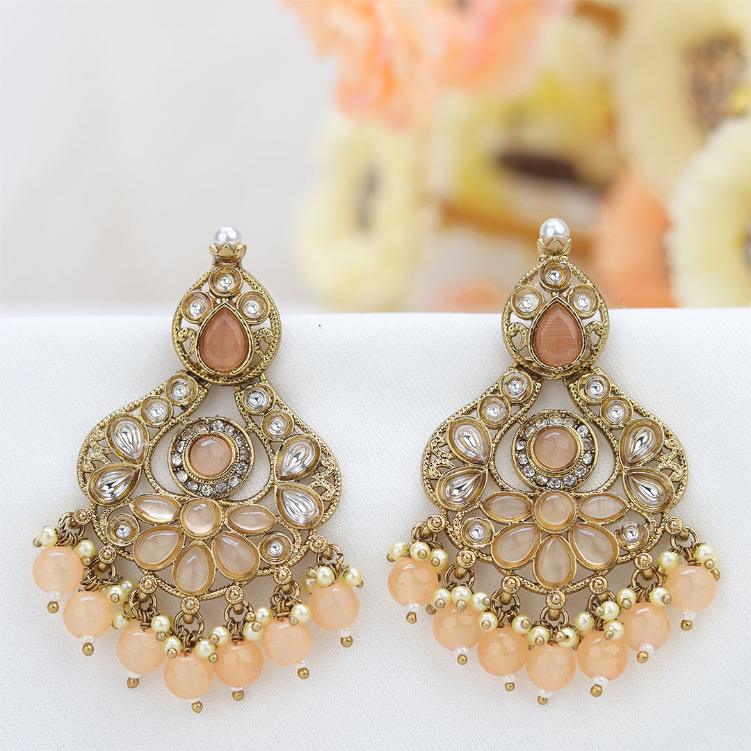 Short Brass Earring P4497