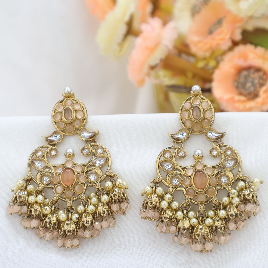 Short Brass Earring P4460