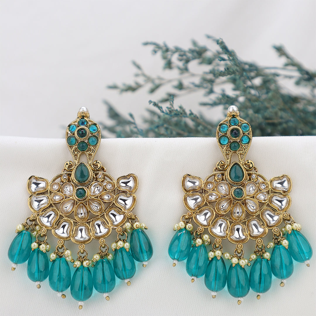 Short Brass Earring P4459