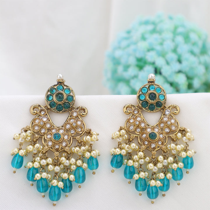 Short Brass Earring P4455