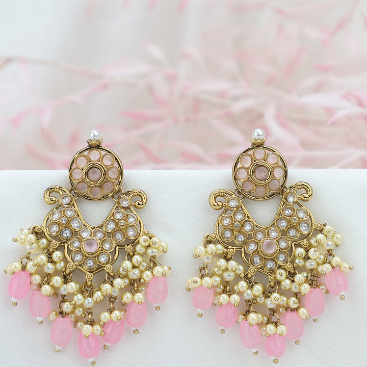 Short Brass Earring P4455